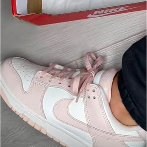 Nike retro Orange pearl pink dunk low size 8